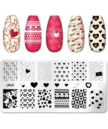 Danneasy Nail Stamp Plate Set - 6 Butterfly & Plant Design Stencils for Nail Art | Natural Series Manicure Templates - Buy Online on GoSupps.com