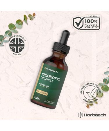 Horbaach Chlorophyll Liquid Drops 100ml Chlorophyll Drops Liquid Chlorophyll from Alfalfa 100 Days Delivery Vegan Horbach - Buy Online on GoSupps.com