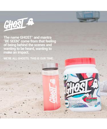 GHOST Clear Whey Isolate Protein Powder Strawberry Watermelon - 1.57 LB Tub 25G of Whey Protein - Post Workout Drink for Muscle Gain & Recovery Sugar Free Soy Free & Zero Fat 20 Servings - Buy Online on GoSupps.com