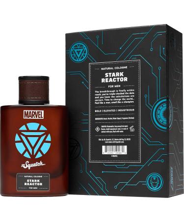 Dr. Squatch Men's Cologne Stark Reactor - Natural Origin Fragrance - Manly Fragrance That Smells Musky Bright and Earthy - Bold Elevated and Industrious - Buy Online on GoSupps.com