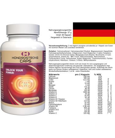 Hondrostrong Caps - 60 ED24 Capsules - Buy Online on GoSupps.com