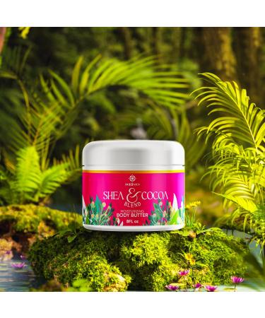 Bo10nics Body Butter Moisturizer- Made with Organic Shea Cocoa & Almond Oil for All Skin Types. Intense hydration for Dry Skin Non-Greasy Sulfate Free and Paraben Free - 8 oz - Buy Online on GoSupps.com