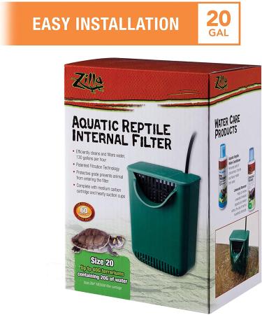 Zilla Aquatic Reptile Internal Filter  20 Gallons - Buy Online on GoSupps.com