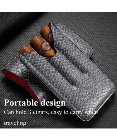 Cigar Boxs Humidors Cigar Box Compact and Lightweight Cigars Case Leather Travel Humidors Cigar Humidor Holds 3 Cigars - Buy Online on GoSupps.com