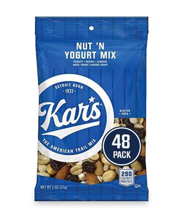 Kar's Nut 'N Yogurt Trail Mix Snacks - Bulk Pack of 2 oz Individual Packs (Pack of 48) Nut 'N Yogurt 2 Ounce (Pack of 48)