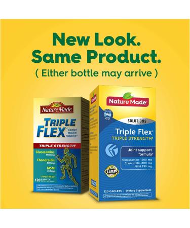 Nature Made Triple Flex Triple Strength - 120 Caplets for Joint Health - Buy Online on GoSupps.com