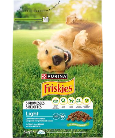 FRISKIES Light Chicken Vegetable Dog Food 3KG - Buy Online on GoSupps.com