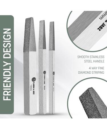 FLAMIA & JABZ Metal Stones and Nail File Set for Dogs Cats & Pets - 3 Piece Pack (6 MM 8 MM 13 MM) - International Shipping Available - Buy Online on GoSupps.com