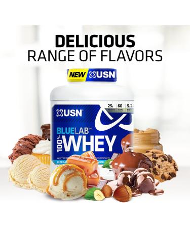 USN BlueLab 100% Whey Protein Powder Molten Chocolate - Keto Friendly, Low Carb & Calorie - 4.5lb Pack | B01LCWIJJ8 - Buy Online on GoSupps.com