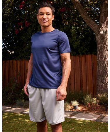 Real Essentials 5 Pack: Men's Mesh Athletic Performance Gym Shorts with Pockets (S-3X) Large Set H - Buy Online on GoSupps.com
