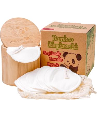EcoPanda Slimming Pads - Reusable Bamboo Cotton Pads | Washable Zero Waste 18x | Sustainable Eco-Friendly Solutions - Buy Online on GoSupps.com