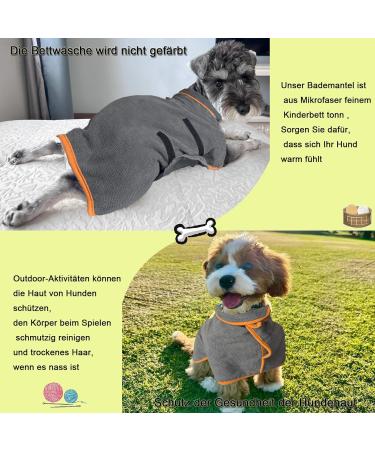 Buy Virtue Yun Dog Bathrobe - Microfiber Fast-Drying Towel for All Dog Sizes | Absorbent & Velcro Fastener | International Shipping - Buy Online on GoSupps.com