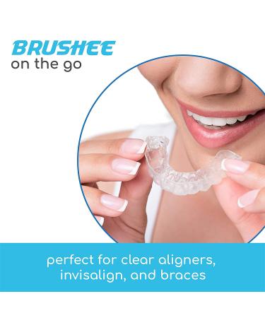 Brushee 3-in-1 Tool 24-Pack | Disposable Pre-Pasted Mini-Brush, Floss, Pick | Small Adult Toothbrush | Travel-Friendly Oral Care - Buy Online on GoSupps.com