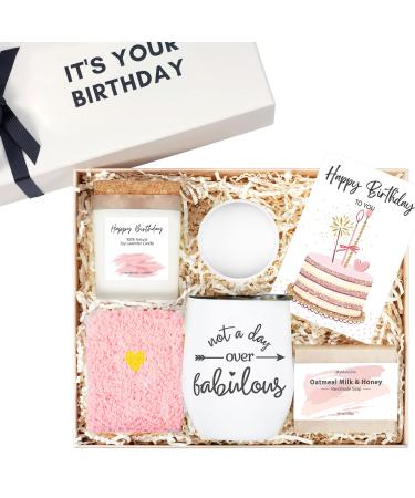 Birthday Gifts for Women   Unique Spa Gift Baskets Set for Her   Birthday Box Gift Ideas for Best Friend  Sister  and Mom   Gift Baskets for Women Who Have Everything   Gift Her a Special Day Birthday Gift Basket for Wom...