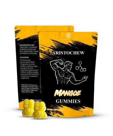 Aristochew Multivitamin for Men Gummies Men s Multivitamins Gummies for Energy Immunity & Metabolism Support Non-GMO Gluten-Free Supplement with 10 Essential Vitamins Mango Flavor 10 Count