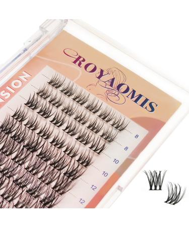 Cluster Lashes Individual 84 Pcs Lash Clusters Lashes Natural Look DIY Lash Extension Lashes That Look Like Extensions Wispy Lashes Fluffy Eyelash Clusters Thin Band & Soft (SNR18)