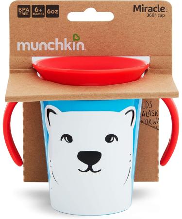 Munchkin Miracle 360 WildLove Trainer Cup - Polar Bear | 6 oz/177 ml - Buy Online on GoSupps.com
