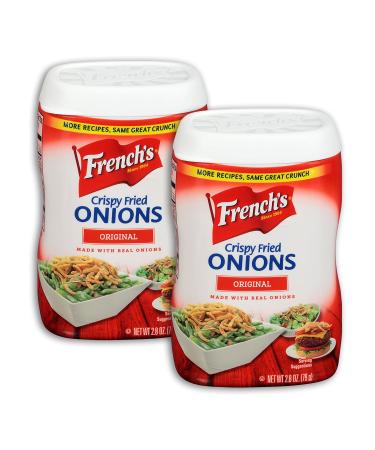 French's Crispy Fried Onions, Original, 2.8 oz - PACK OF 2 2.8 Ounce (Pack of 2)