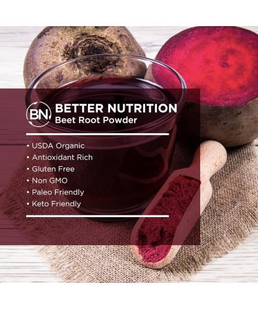 Organic Beet Root Powder - Pure Nitric Oxide Booster for Stamina & Circulation - USDA Organic Non-GMO Gluten-Free Beet Powder for Morning Juice - Buy Online on GoSupps.com