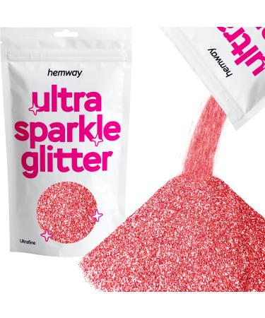 Hemway Ultrafine/Extra Fine Sparkle Glitter 100g 3.5oz Cosmetic Safe 1/128" - Rose Gold Rose Gold Ultrafine - 100g - Buy Online on GoSupps.com
