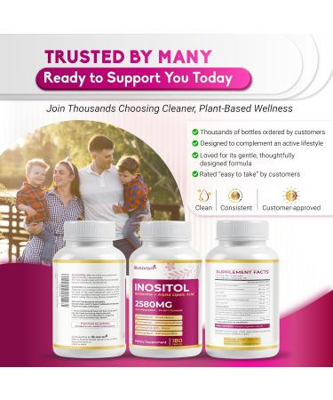 Ultra Inositol 2580mg - 14-in-1 with Berberine Alpha Lipoic Acid Chasteberry DIM - Max Absorption - 180 Capsules - Non-GMO Gluten-Free Lab Tested 180 count (pack of 1) - Buy Online on GoSupps.com