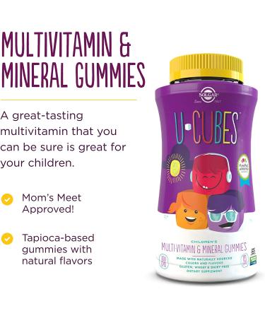 Solgar U-Cubes Children's Multi-Vitamin & Mineral Gummies - 120 Count - Buy Online on GoSupps.com