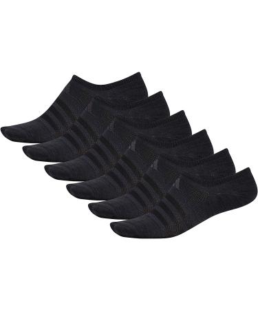 adidas Men's Superlite No Show Socks - 6 Pack, Black/Night Grey, Large US - Buy Online on GoSupps.com