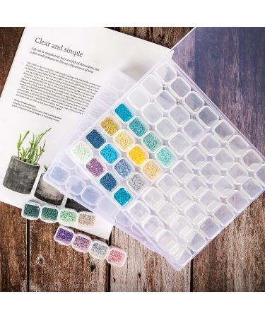 SGHUO 280 Slots 5 Pack Diamond Painting Storage Containers with Label Stickers - Ideal for Sewing, Nail Art, and Diamond Painting Accessories - Buy Online on GoSupps.com