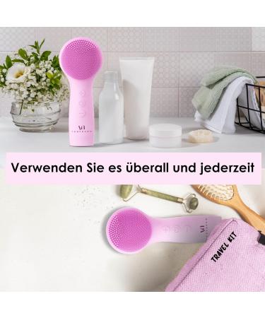 Voguenow Waterproof Face Cleaning Brush - Vibrating Deep Clean & Gentle Peel - Perfect Mother's Day Gift - Buy Online on GoSupps.com