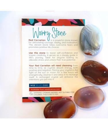 Red Carnelian Healing Crystal Thumb Worry Stone - Motivation, Creativity, Stress Relief - Energy Reiki Chakra Gift - Buy Online on GoSupps.com