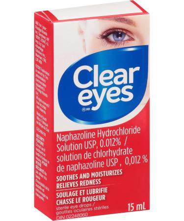 Clear Eyes Eye Drops for Dry Eyes & Redness Relief - 1 Count (15 ml) - Effective Eye Treatment for Reducing Redness - Buy Online on GoSupps.com
