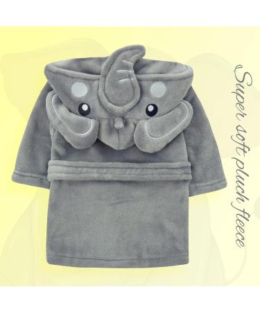Metzuyan Baby Animals Robe 3D Elephant Design Dressing Gown | Size 18-24 Months - Buy Online on GoSupps.com