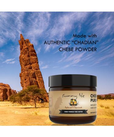Sunny Isle Jamaican Black Castor Oil Pure Butter with African Chebe Powder - 2oz | All-Natural Hair & Skin Moisturizer for All Types - Longer Stronger Hair - Buy Online on GoSupps.com