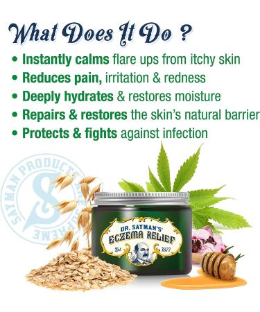 Dr. Sayman's Eczema Relief Cream - Fast Acting Relief for Dry, Itchy Skin (6oz) - Buy Online on GoSupps.com