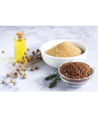 Organic Ground Golden Flaxseed / Milled Linseed 500g - Gluten Free Flour - Raw & Vegan Meal - Buy Online on GoSupps.com