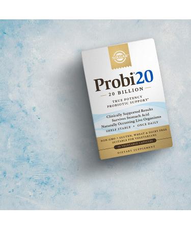 Solgar Probi 20 Billion â€“ 30 Vegan Vegetable Capsules for Digestive Health - Buy Online on GoSupps.com