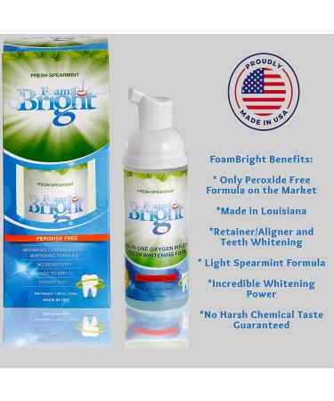 Retainer & Aligner Cleaner Foam - Ideal for Invisalign, Teeth Whitening, and Braces - Peroxide-Free Oral Care Foam - Buy Online on GoSupps.com