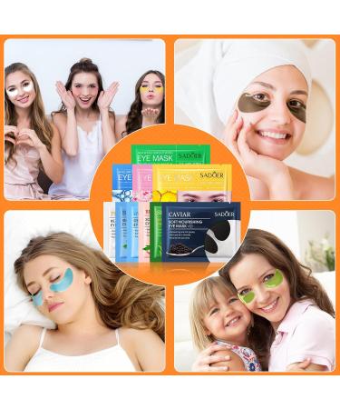 10 Pairs Hyaluronic Acid Eye Pads - Anti-Dark Circles & Anti-Wrinkle Patches with Collagen for Tired Eyes - Buy Online on GoSupps.com