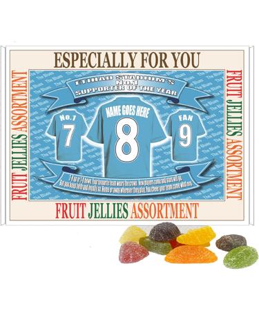 Manchester Blues Football Shirt Personalised Gift Boxed Sweets Variety - Buy Online on GoSupps.com