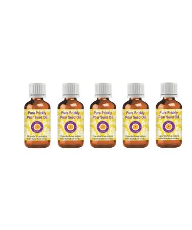 d ve herbes Pure Prickly Pear Seed Oil (Opuntia ficus-Indica) Infused (Pack of Five) 100ml X 5 (16.9 oz)