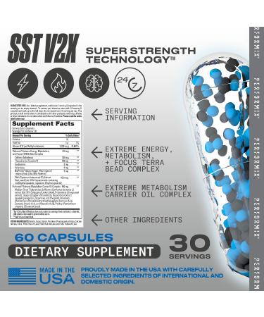 Performix SST Extreme V2X Thermogenic Supplement - 60 Capsules for Energy & Focus - Buy Online on GoSupps.com