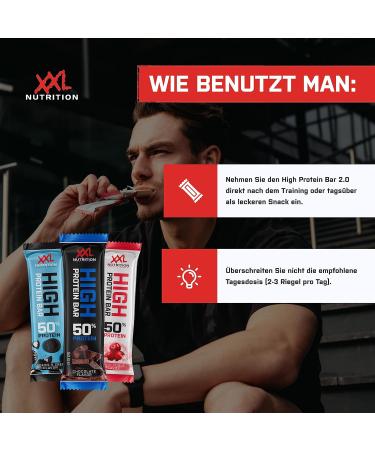 Buy XXL Nutrition High Protein Bar 2.0 - Cookies & Cream Flavor - 20 Pack | Protein Snack for Health & Fitness - Buy Online on GoSupps.com