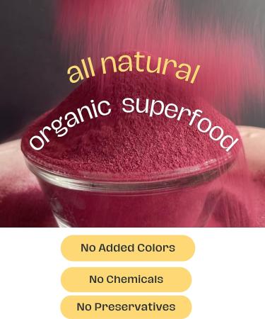 Organic Hibiscus Flower Powder - Natural Food Coloring - Sun Dried Thai Red Purple Roselle Herb - Matcha Powder for Tea Drinks Health Beauty 113g (4 OZ) - Buy Online on GoSupps.com