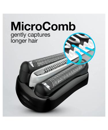 Braun Electric Series 3 Razor with Precision Trimmer - Rechargeable Wet & Dry Foil Shaver for Men - Blue/Black - Buy Online on GoSupps.com