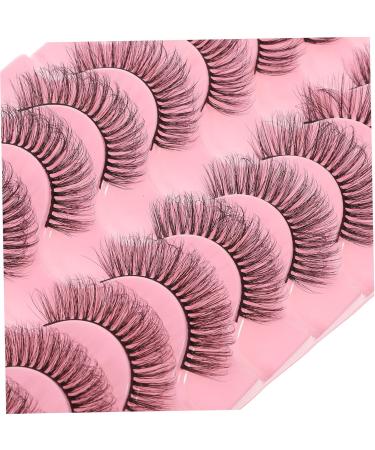 FOMIYES 50 Pairs False Eyelashes Eyelash False Lashes Wispy Fake Lashes Women Natural Eyelashes Makeup False Eyelashes Fake Eyelashes Imitation Makeup Tools Miss European and American - Buy Online on GoSupps.com