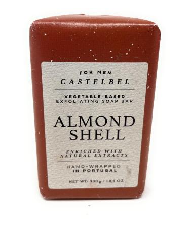Castelbel for Men Almond Shell Exfoliating Luxury Soap 10.5 Ounces