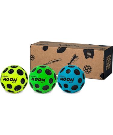 Waboba Moon Ball 3-Pack - Unisex Bouncing Balls (63mm) | International Shipping Available - Buy Online on GoSupps.com