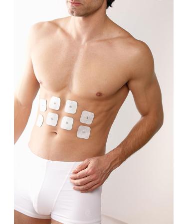 Beurer Replacement Self-Adhesive Gel Electrode Pads 45x45mm - 8 Electrodes for TENS/EMS Machines EM 49/80/41/40 - Buy Online on GoSupps.com