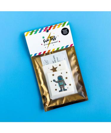 Space Explorer Variety Set - 25 Premium Waterproof Foil Kids Temporary Tattoos by Flash Tattoos - Buy Online on GoSupps.com