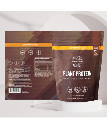 Primal Harvest Vegan Protein Powder for Nutritional Weight Support 20g Plant-Based Protein Per Serving from Fava Beans Chickpeas & Rice Chocolate Flavor 405g Gluten-Free Soy-Free No Added Sugar Chocolate 14.29 Ounce (Pack o  - Buy Online on GoSupps.com
